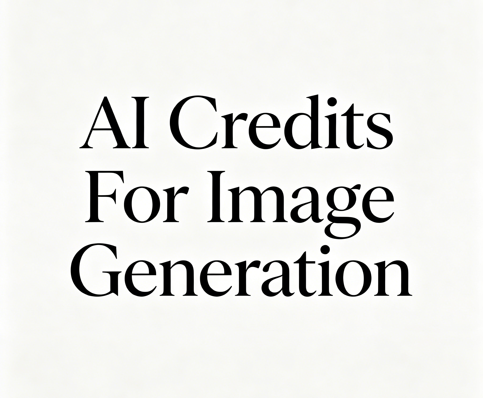 10000 AI Credits | AI Image Generation Balance